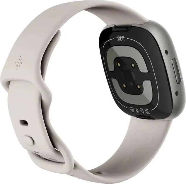 Orë FitBit Sense 2, e bardhë/platinum - 4