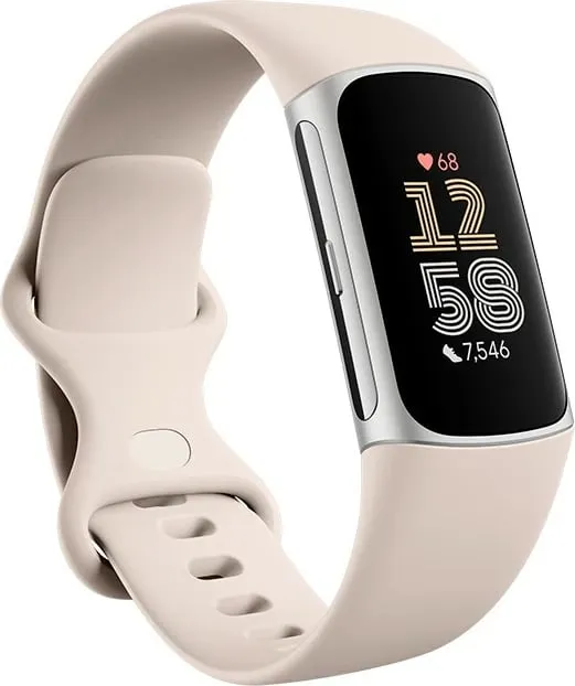 Smartwatch Fitbit Charge 6, AMOLED, GPS, NFC, 7 ditë bateri, bezhë - 1