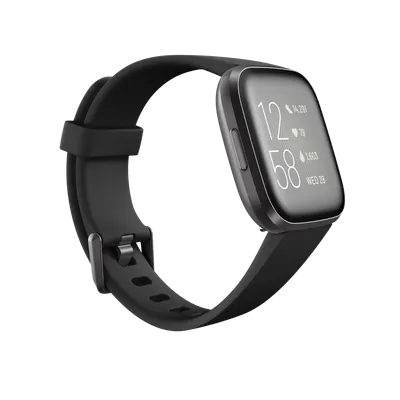Orë e mençur FitBit Versa 2 e zezë/karbon - 1