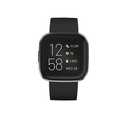 Orë e mençur FitBit Versa 2 e zezë/karbon - 2