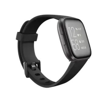Orë e mençur FitBit Versa 2 e zezë/karbon