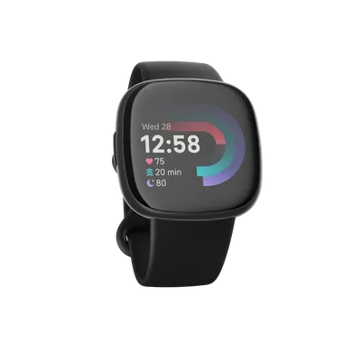 Orë FitBit Versa 4, e kaltërt/platinum - 3