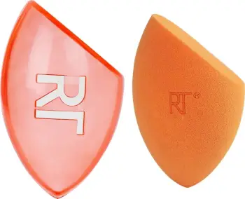 Sfungjer grimi Real Techniques Miracle Complexion, me kuti mbrojtëse, portokalli