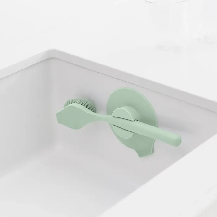 Furçë enësh Brabantia Dish Brush 215780, me kupë thithëse, jade e gjelbër - 2