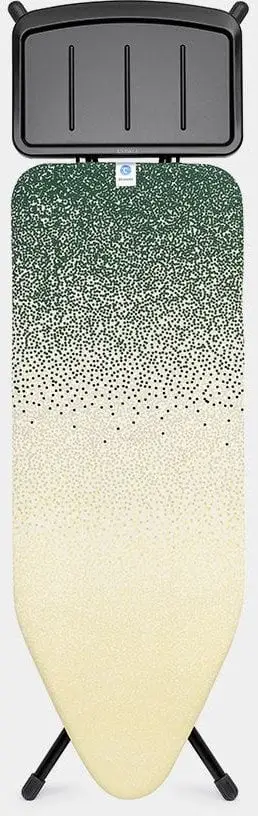 Dërrasë hekurosjeje Brabantia C, 124x45 cm, me mbajtëse avulli, jeshile