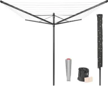 Tharëse rrobash Brabantia Lift - O - Matic (290503), 197 x 295 x 295 cm, e zezë
