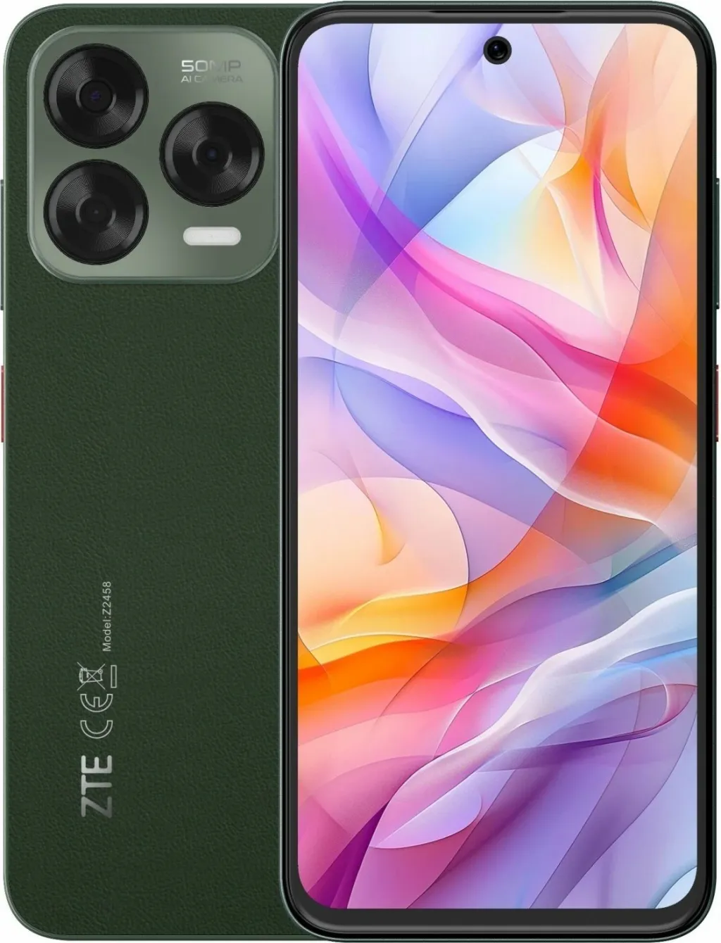 Celular ZTE V70 8/256GB Dual SIM, i gjelbërt - 1