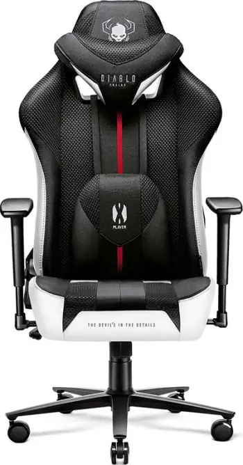 Karrigë Diablo Chairs X-PLAYER 2.0 King Size, e bardhë/e zezë