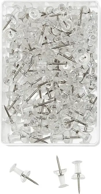 Kunja transparente WEDO 54 249, 100 copë, 10x23mm