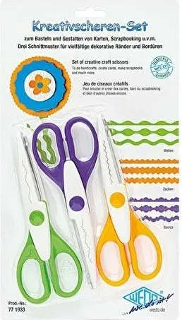 Set gërshërë kreative WEDO 3 copë, 16cm, multingjyrëshe - 1