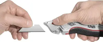 Prerës sigurie WEDO Profi Plus me 5 tehë rezervë, inox, zi/argjendtë