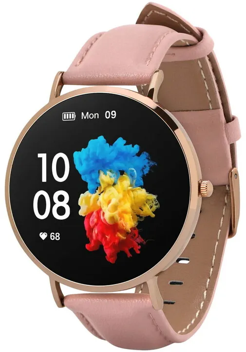 Orë e mençur Garett Smartwatch Verona, verdhë/rozë - 1