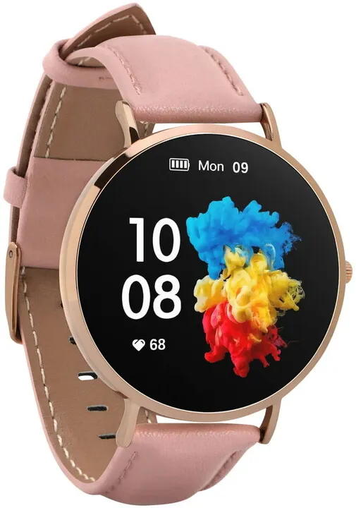 Orë e mençur Garett Smartwatch Verona, verdhë/rozë - 3