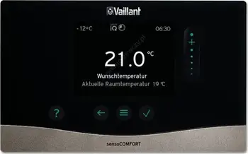 Kontrollues moti për ngrohje Vaillant sensoCOMFORT VRC 720, sistemik, për disa zona, i bardhë