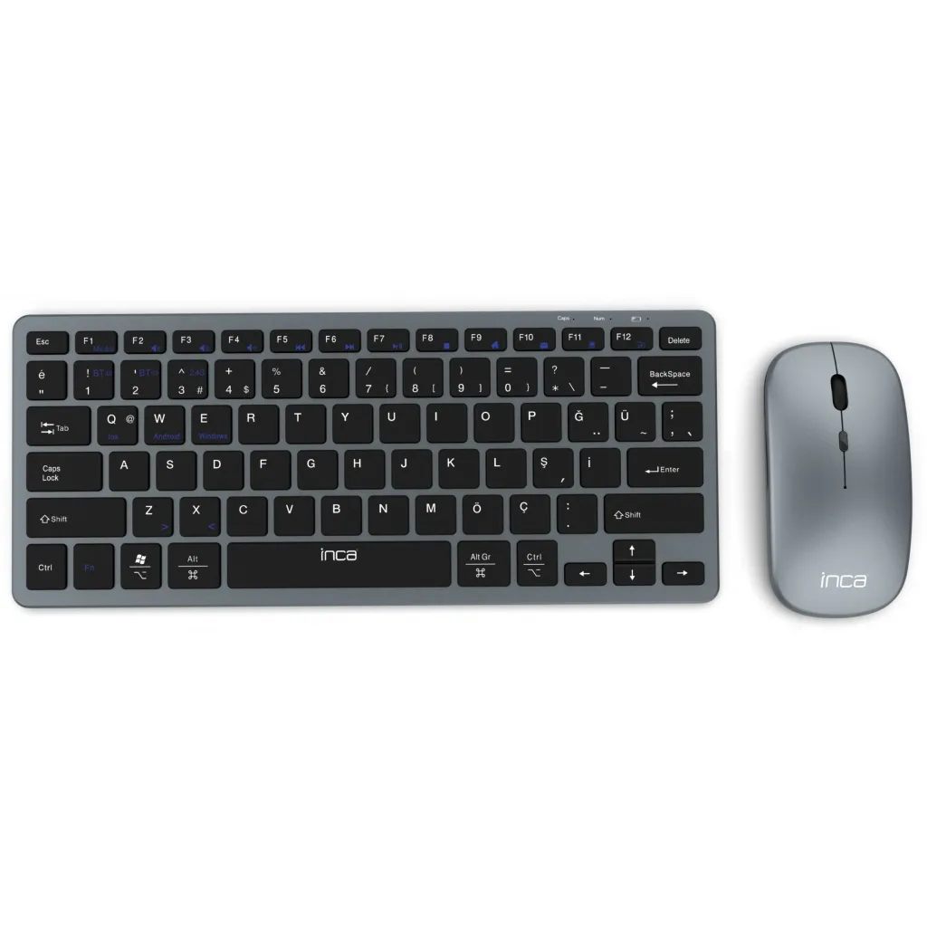 Combo (Tastierë & Maus) INCA IBK-572BT Wireless / Bluetooth 3.0/5.0 / Smart Features – Zezë - 1