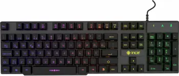 Tastierë gaming Incase IKG-446 Regenbogen, mekanike, RGB, QWERTZ, e zezë