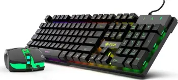 Tastaturë gaming mekanike Incase IKG-448 me maus, RGB, 105 taste, USB, e zezë