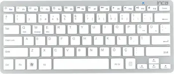 Tastierë Inca IBK-569BT, Bluetooth 3.0, ultrat e hollë, multimedia, 10m, argjendtë