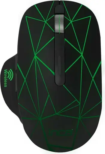 Maus wireless Inca IWM-551, 1600 DPI, USB-C, i zi me gjelbër