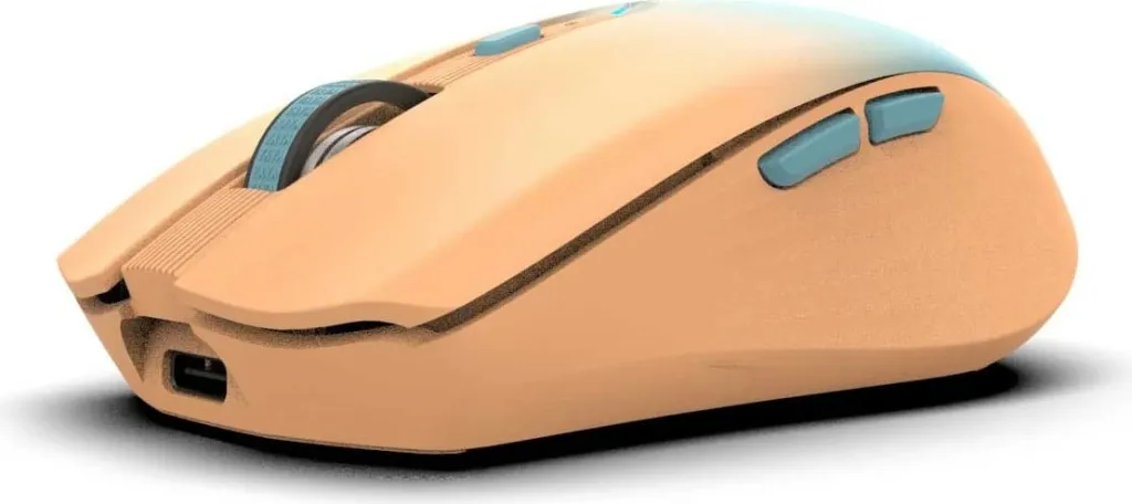 Maus Inca IWM-511RT, wireless & Bluetooth, 1600 DPI, 6 taste, portokalli/blu - 4