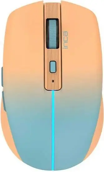 Maus Inca IWM-511RT, wireless & Bluetooth, 1600 DPI, 6 taste, portokalli/blu