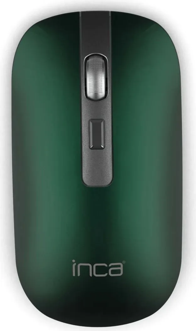 Maus Inca IWM-531RY, wireless & Bluetooth, 1600 DPI, akku, gjelbër - 1