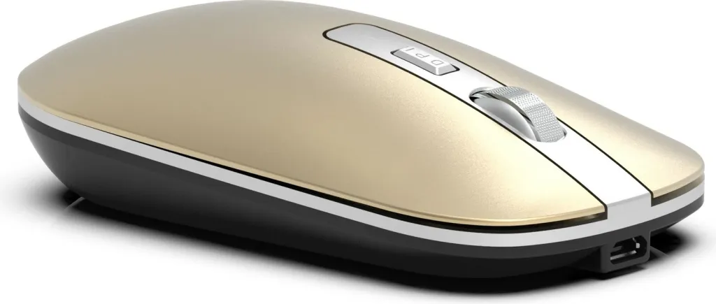 Maus Inca IWM-531RS, 1600 DPI, wireless & Bluetooth, ngjyrë metalike - 2