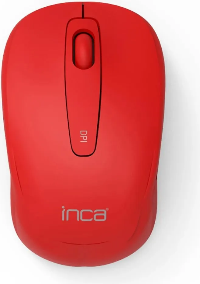 Maus wireless Inca IWM-331RK 1600 DPI, Nano-USB, i kuq - 1