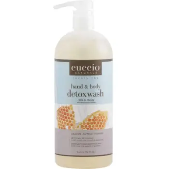 Xhel Larës Detox për Duar & Trup Cuccio Naturale Milk & Honey, 946ml