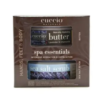 Set për kujdesin e trupit Cuccio Naturale Kit Spa Essentials Lavender & Chamomile, 226 g + 553 g