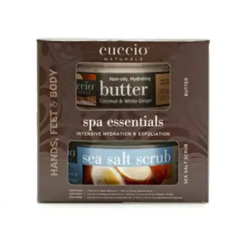 Set për kujdesin e trupit Cuccio Naturale Kit Spa Essentials Coconut & White Ginger, 226 g + 553 g