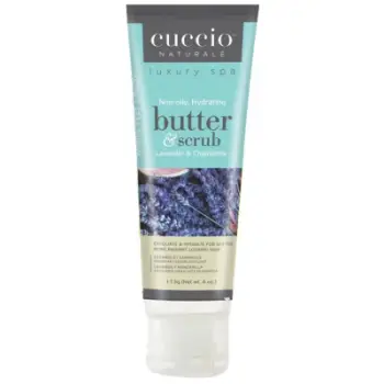 Gjalpë eksfoliues Cuccio Naturale Lavender & Chamomile, 113 g