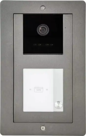 Strehë e poshtëmur për panel hyrës Vidos D11P, për montim në mur, metalike, gri