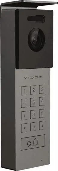 Panel i jashtëm me kamerë Vidos X S12D, AHD 1080p, IP66, metalik
