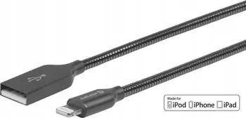 Kabllo USB eStuff ES601065, Lightning në USB A, 0.5 m, gri