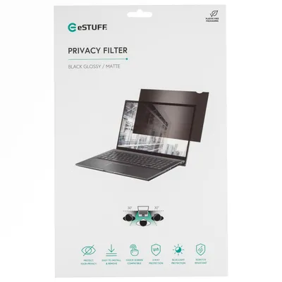 Filtër privatësie për laptop ESTUFF Edge 302, 13.3", mbrojtës ekrani, transparent - 3