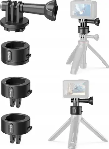Set quick release për kamera sportive Ulanzi Go-Quick II Basic, pllakë magnetike, montim 1/4", i zi