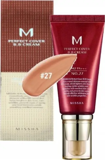 Krem BB Missha M Perfect Cover, SPF 42 PA+++, 50ml, nuanca 27 Honey Beige