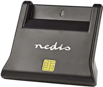Lexues i kartave Nedis, USB, Smart Card ID-1, USB 2.0, i zi