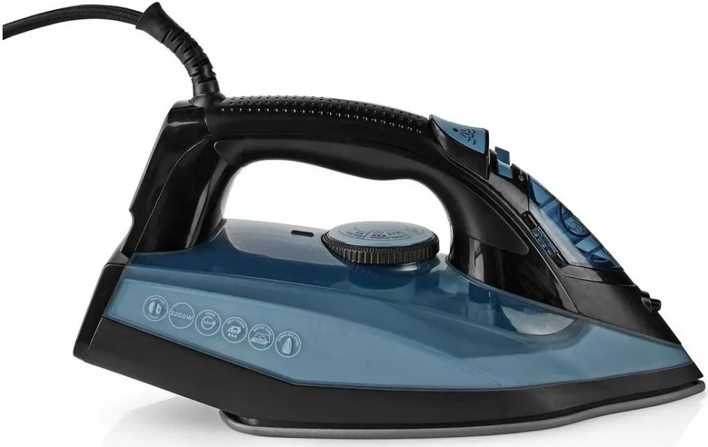 Hekur me avull Nedis IRON2000, 2600W, pllakë qeramike, blu - 5