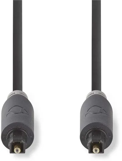 Kabllo audio optike Nedis TosLink, 1 m, anthracite - 2