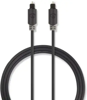 Kabllo audio optike Nedis TosLink, 1 m, anthracite