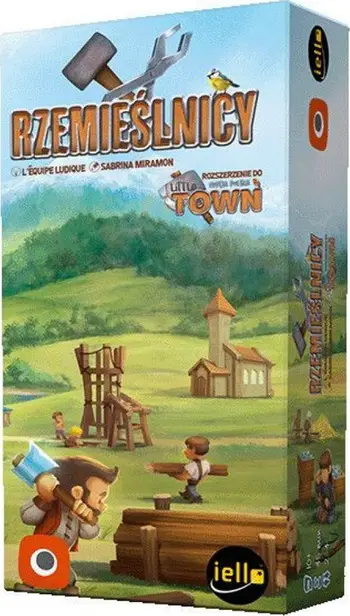 Zgjerim loje tavoline Portal Games Little Town Craftsmen, për 2 4 lojtarë, në gjuhën angleze, shumëngjyrëshe