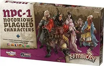 Zgjerim loje tavoline Zombicide Notorious Plagued Characters, 20 miniatura, për Black Plague