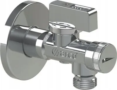 Valvul këndore Arco A-80, 1/2" x 1/2", me filtër, krom - 1
