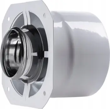 Adapter oxhaku SpiroFlex IM, 60/100 në 80/125, i bardhë