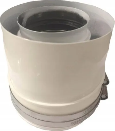Adapter flue gaz Ariston SpiroFlex 60/100 AR, për kaldaja, i bardhë - 1