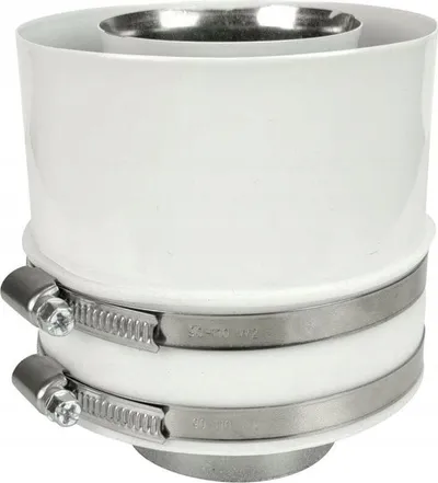 Adapter flue gaz Ariston SpiroFlex 60/100 AR, për kaldaja, i bardhë - 2