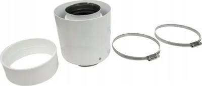 Adapter flue gaz Ariston SpiroFlex 60/100 AR, për kaldaja, i bardhë - 3
