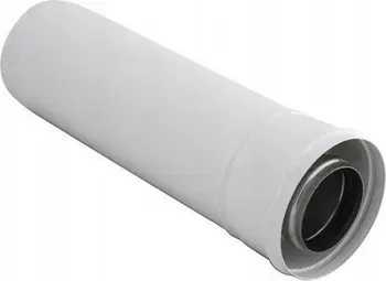 Tub oxhaku SpiroFlex 80/125, inox 304, 0.5 m, i bardhë